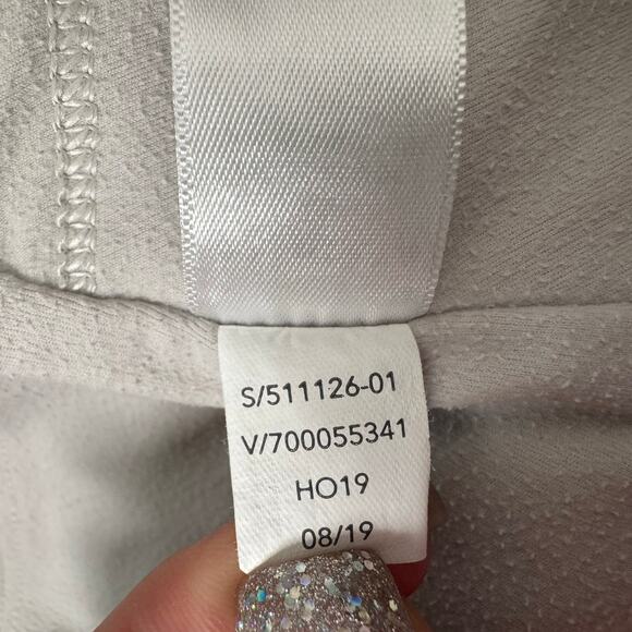 Athleta Womens Ivory Stretch High Rise Pull On Zipper Pockets Skinny Pant Size S - Picture 10 of 11